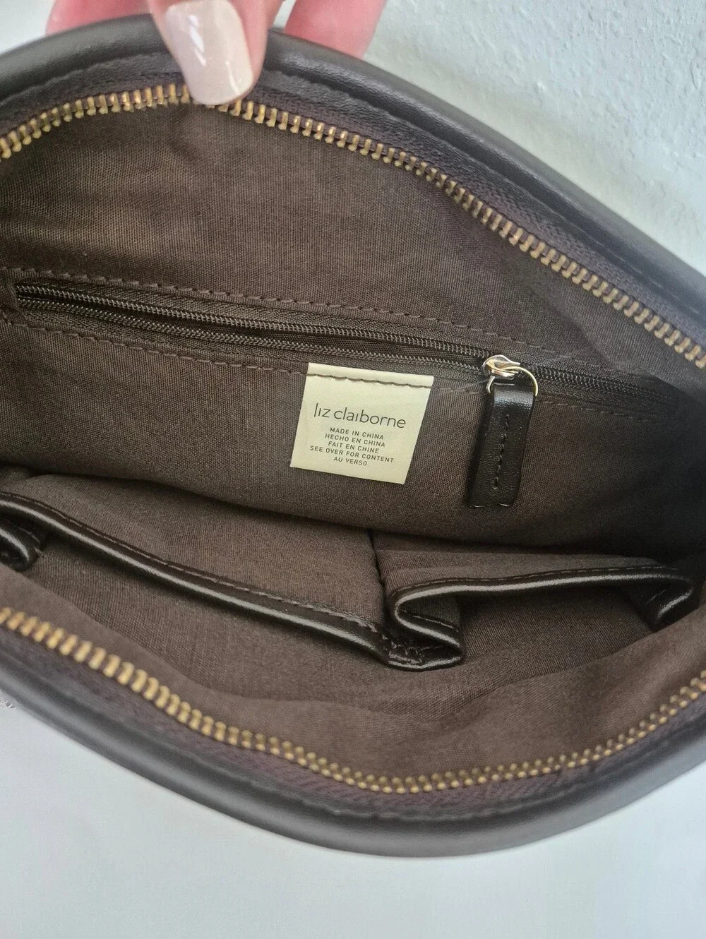 Classic Monogram Shoulder Bag in Beige and Black